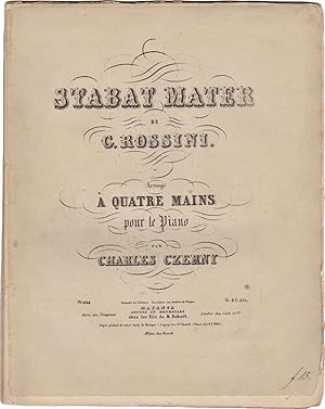 Stabat Mater de G. Rossini arrangé à quatre mains pour le piano