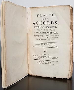 Traité des accords, et de leur succession. Selon le système de la basse-fondamentale; pour servir...