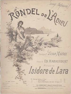 Rondel de l?adieu. Chanté par Victor Maurel. Poésie de Ed. Haraucourt