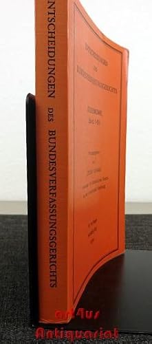 Entscheidungen des Bundesverfassungsgerichts : Studienauswahl (Band 1 - 89).