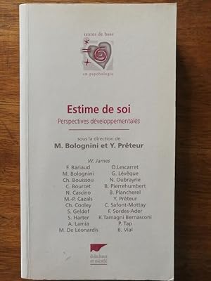 Estime de soi 1998 - Plusieurs auteurs - Perspectives développementales Mécanismes de l estime da...