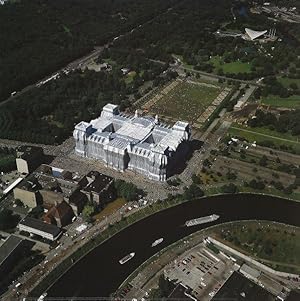 Reichstag Luftaufnahme von Ost nach West Gesamt