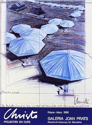 Umbrellas Blue III Joan Prats (1986)