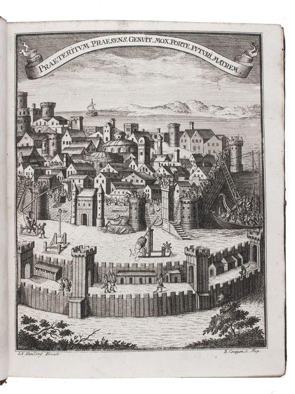 Vialibri Grundliche Anleitung Zur Kriegs Baukunst Erster Theil Only Part Published Von Festungen Oder Bestandigen Haupt Kriegsgebauden Frankfurt And Leipzig Heinrich Ludwig Bronner 1776 4to With An Engraved Frontispiece And 24 Folding Engraved