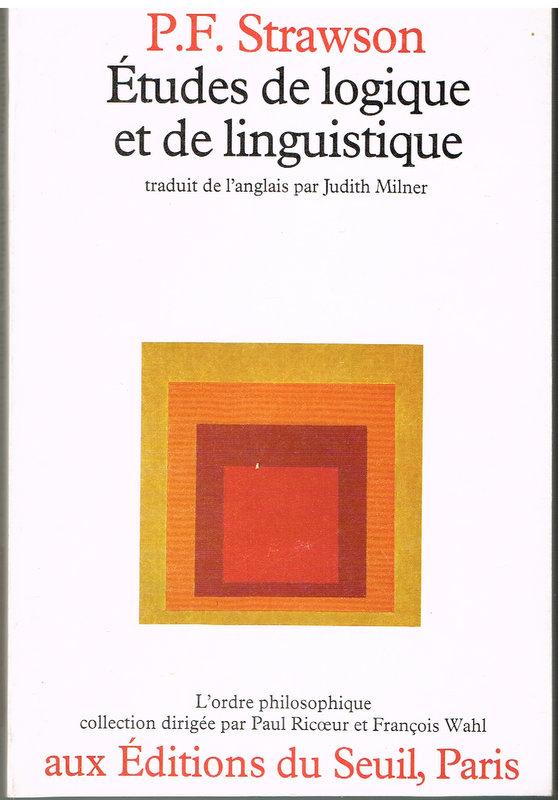 Etudes de logique et de linguistique