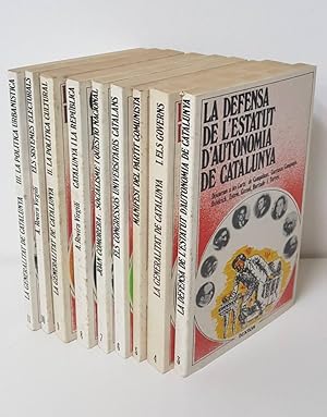 LOT DE 9 LLIBRES DE LA COL LECCIÓ TEXTOS: LA DEFENSA DE L'ESTATUT D'AUTONOMIA DE CATALUNYA. LA GE...