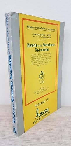 HISTORIA DE LOS MOVIMIENTOS NACIONALISTAS - VOLUMEN 1º