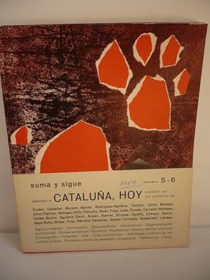 SUMA Y SIGUE DEL ARTE CONTEMPORÁNEO. 5-6: CATALUÑA HOY. REVISTA. Dibuix original d'Owe Pellsjö.