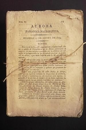 AURORA PATRIÓTICA MALLORQUINA 1813.