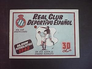 ÁLBUM FUTBOLÍSTICO 1942. REAL CLUB DEPORTIVO ESPAÑOL.