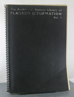 The Architects' Journal Library of Planned Information, Vol. 1