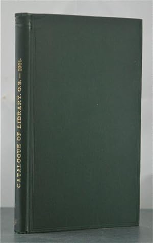 Catalogue of the Library of the Ophthalmological Society of the United Kingdom.