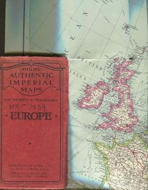 Philips' Authentic Imperial Maps For Tourists And Travellers, Europe
