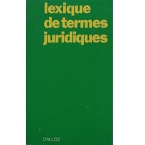 Lexique de termes juridiques