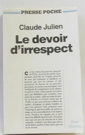 Le devoir d'irrespect