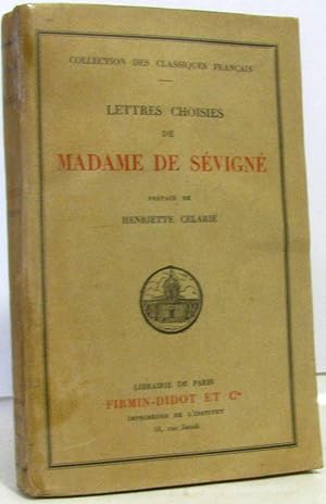 Lettres choisies de Madame de Sévigné