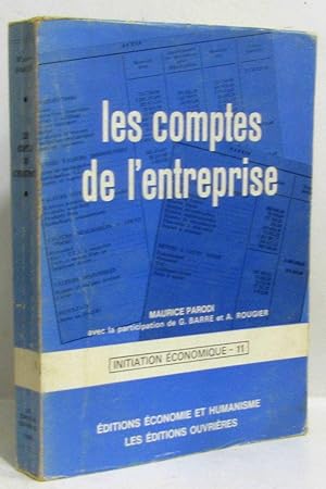 Les comptes de l'entreprise