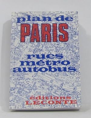 Plan de Paris, rue, métro et autobus