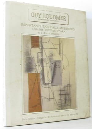 Importants Tableaux Modernes - Collection Tristan Tzara Et A Divers Amateurs - [Utrillo - Morisot...