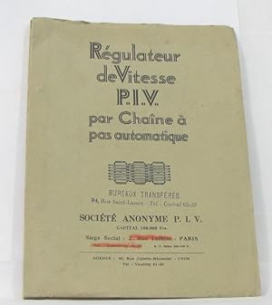 Régulateur de vitesse p.i.v. par chaîne à pas automatique