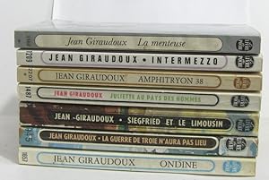 Lot de 7 livres Siegfried et le limousin - la guerre de troie n'aura pas lieu - ondine - la mente...