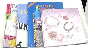 (lot de 5 livres ) Fantaisies de perles et broderies - porcelaine peinte - Bracelets brésiliens -...