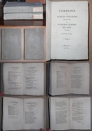 Opere postume di Vittorio Alfieri. Tomo V (e VI). Terenzio. Edizione prima condotta su' manoscrit...