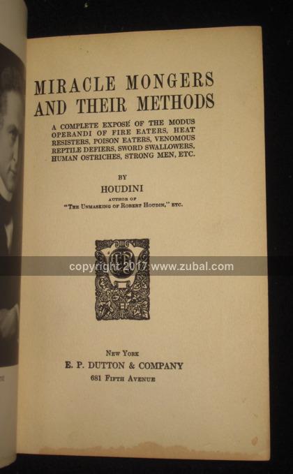 The Miracle Mongers and Their Methods: An Expose