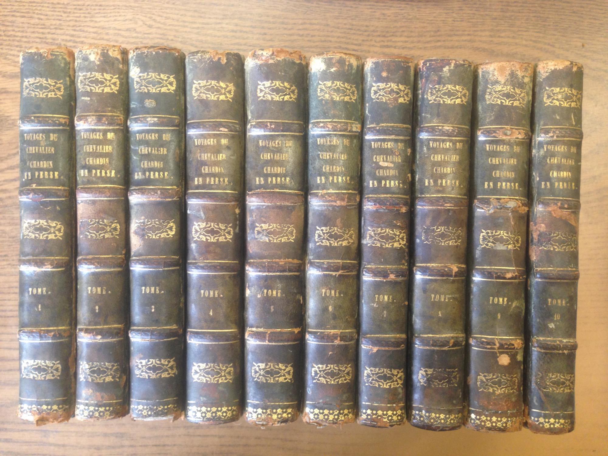 Voyages du Chevalier Chardin, en Perse, et autres lieux de l'Orient. Nouvelle editio...par L. Langles. Dix Tomes