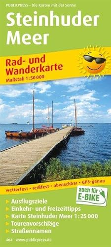 Steinhuder Meer: Rad- und Wanderkarte mit Ausflugszielen, Einkehr- & Freizeittipps, wetterfest, r...