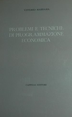 Problemi e tecniche di programmazione economica.