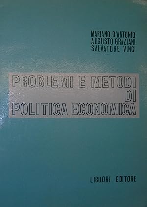 Problemi e metodi di politica economica.