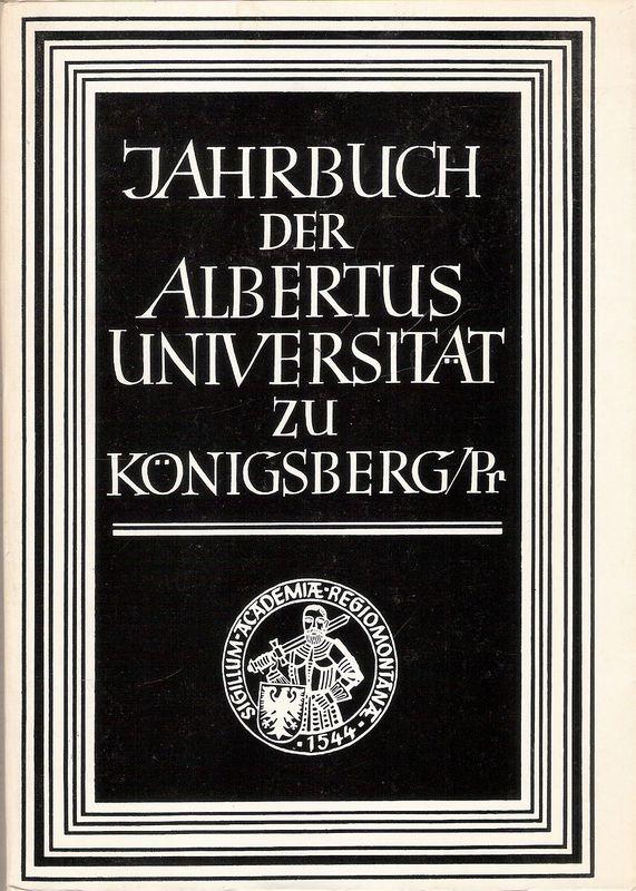 Jahrbuch der Albertus-Universität zu Königsberg/Pr. Band XXIV (1974).