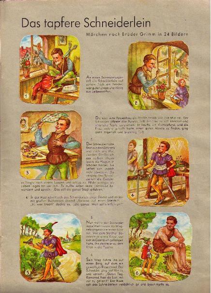 das tapfere schneiderlein von gebrueder grimm ZVAB