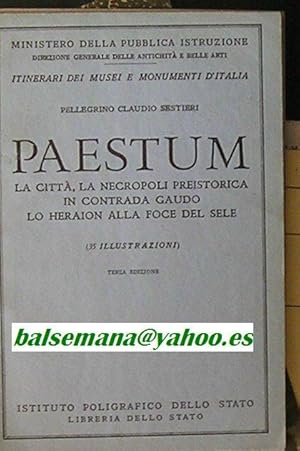 PAESTUM LA CITTA LA NECROPOLI PREISTORICA IN CONTRADA GAUDO LO HERAION ALLA FOCE DEL SELE 35 ILLU...