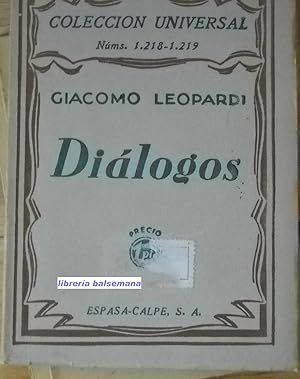 DIALOGOS -TRADUCCION DEL ITALIANO ALVARO MARTIN-