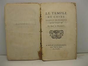 Le temple de Gnide traduit en francois d'un grec Ms. Par Mons. de Montesqiueu