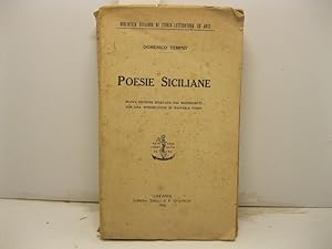 Poesie siciliane. Nuova edizione ricavata dai manoscritti con una introduzione di Raffaele Corso.