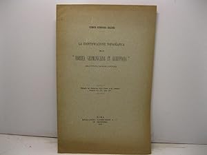 La identificazione topografica delle 'Horrea germaniciana et agrippiana' dell'ottava regione augu...