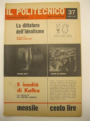 Il Politecnico. Rivista di cultura contemporanea diretta da Elio Vittorini. N. 37. ottobre 1947