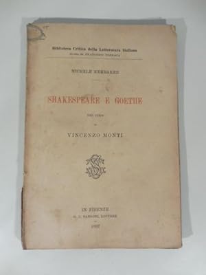 Shakespeare e Goethe nei versi di Vincenzo Monti