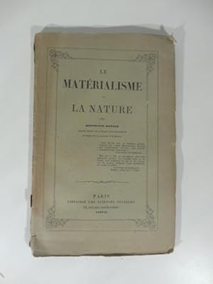 Le materialisme et la nature