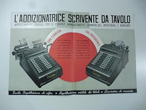 Aurea. L'addizionatrice scrivente da tavolo.(Bifolio pubblicitario)