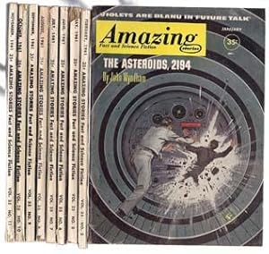 Amazing Stories Fact and Science Fiction (Nine Issues Jan, Feb, May Thru Nov 1961) Vol. 35 No. 1,...