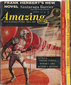 Amazing Stories: Three Issues (Oct & Dec 1967, Feb 1968) Vol. 41 Nos. 4, 5 & 6