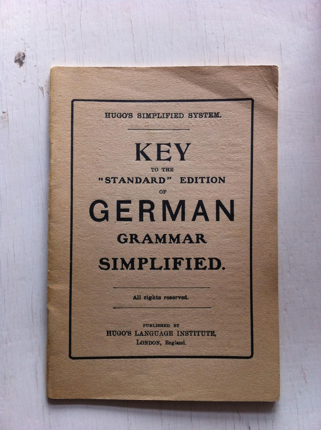 german grammar simplified