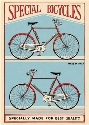 Cavallini & Co. Special Bicycles Poster Wrapping Paper Sheet