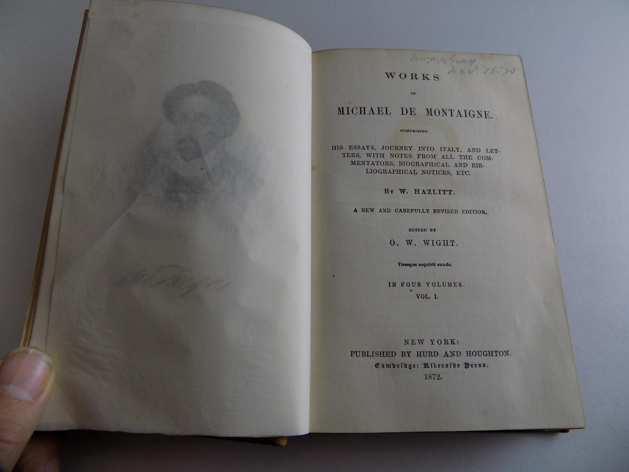 Essays montaigne sparknotes