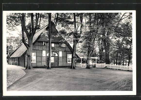 Ansichtskarte Vegesack Gasthaus Bruns Garten Leuchtenburg