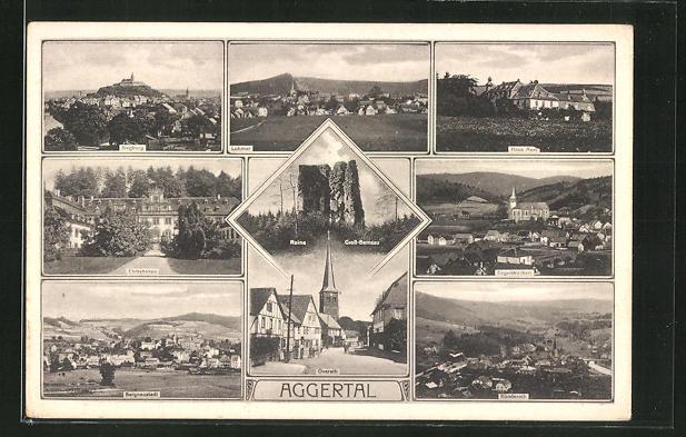 Ansichtskarte Overath Aggertal Siegburg Lohmar Ruine Gross